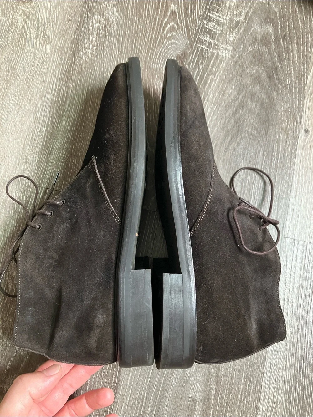 Barneys New York CO-OP  Dark Brown Suede Chukka Boots